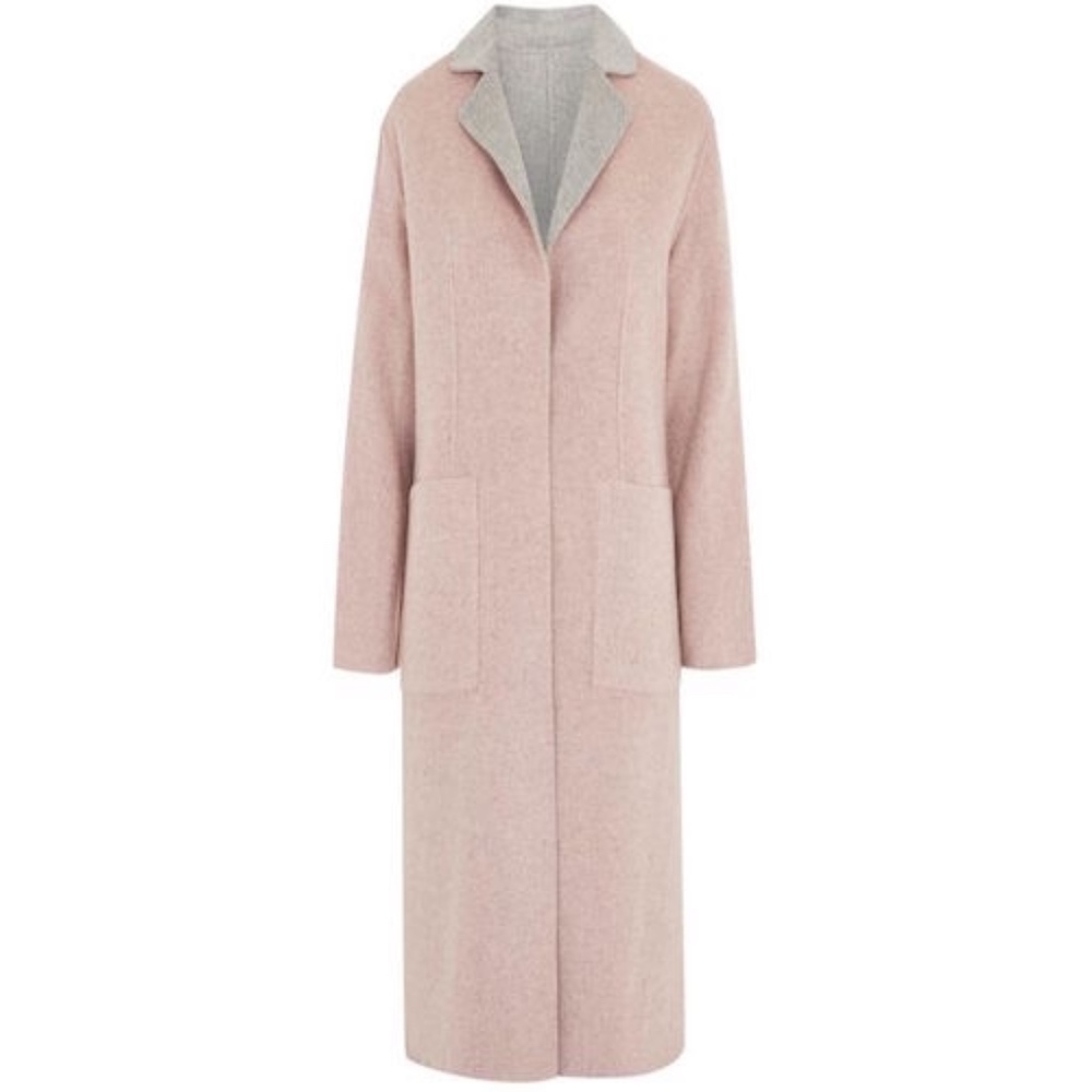 Topshop Reversible Double Faced Wool Long Coat